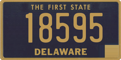 DE license plate 18595