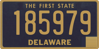 DE license plate 185979