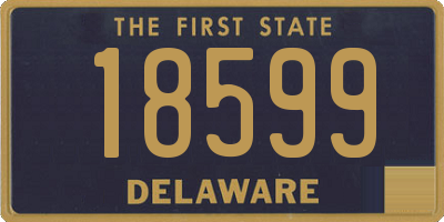 DE license plate 18599