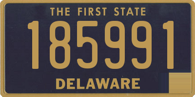 DE license plate 185991