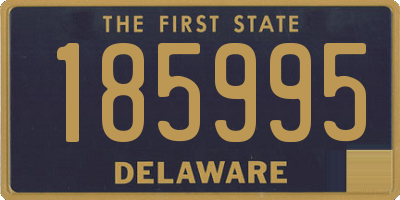 DE license plate 185995