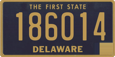 DE license plate 186014