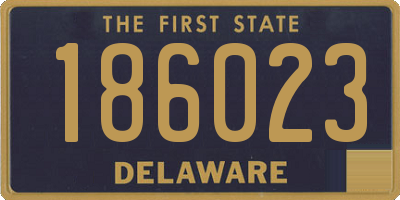 DE license plate 186023