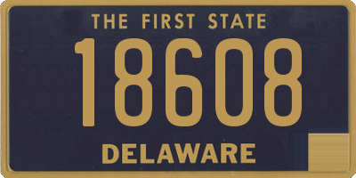 DE license plate 18608