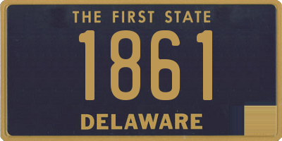 DE license plate 1861