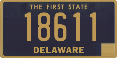 DE license plate 18611