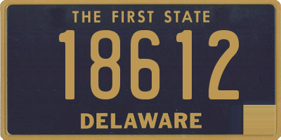 DE license plate 18612