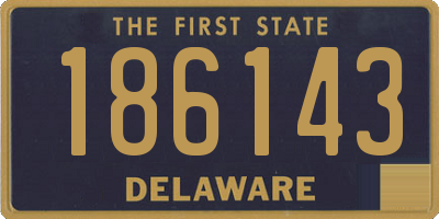 DE license plate 186143