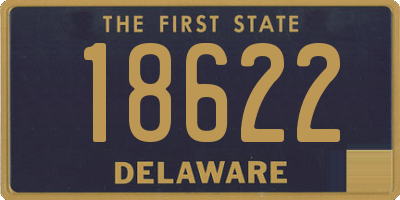 DE license plate 18622
