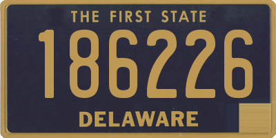 DE license plate 186226