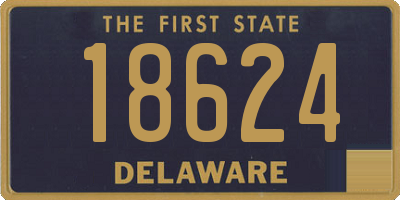 DE license plate 18624