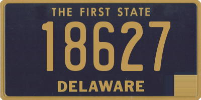 DE license plate 18627