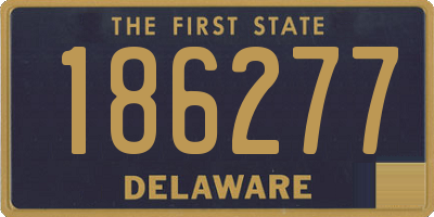 DE license plate 186277