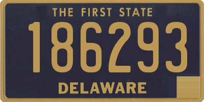 DE license plate 186293