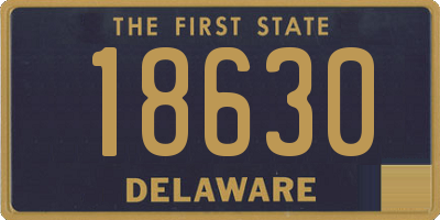 DE license plate 18630