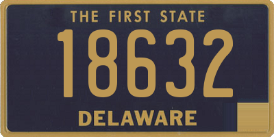 DE license plate 18632