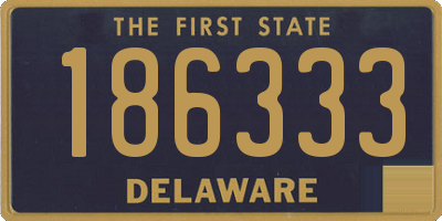 DE license plate 186333