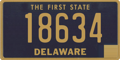 DE license plate 18634