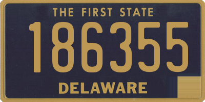 DE license plate 186355