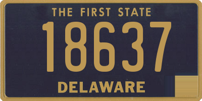 DE license plate 18637