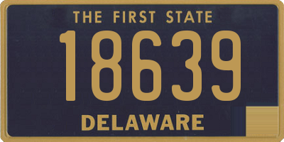 DE license plate 18639