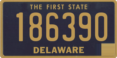 DE license plate 186390