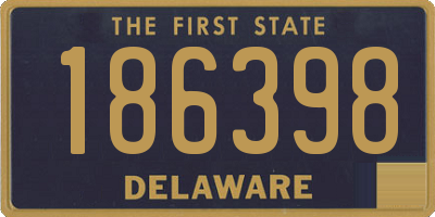 DE license plate 186398