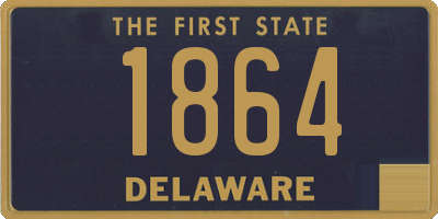 DE license plate 1864