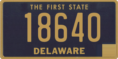 DE license plate 18640