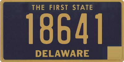 DE license plate 18641