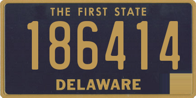 DE license plate 186414