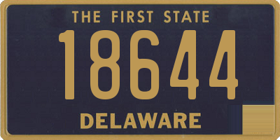 DE license plate 18644