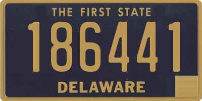 DE license plate 186441