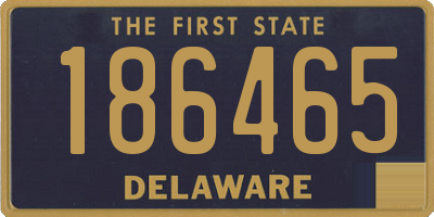 DE license plate 186465