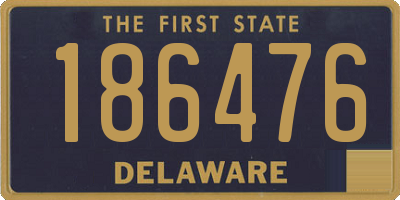 DE license plate 186476