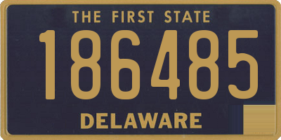 DE license plate 186485