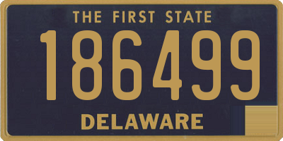 DE license plate 186499