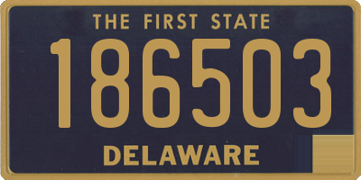 DE license plate 186503