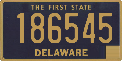 DE license plate 186545