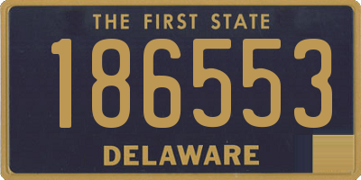 DE license plate 186553