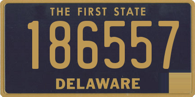 DE license plate 186557