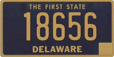 DE license plate 18656