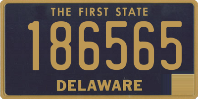 DE license plate 186565