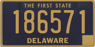 DE license plate 186571