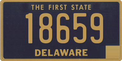 DE license plate 18659