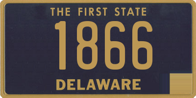 DE license plate 1866