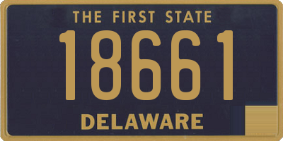 DE license plate 18661