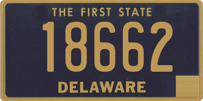 DE license plate 18662