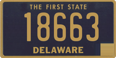 DE license plate 18663