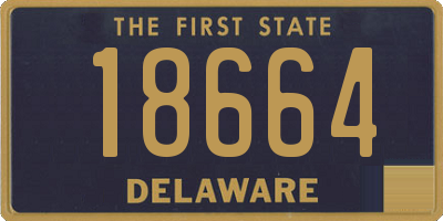 DE license plate 18664